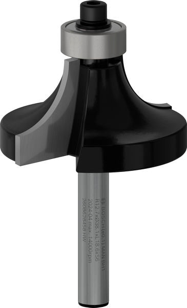 BOSCH PRO glodalo za zaobljavanje, R 12,7, prihvat 6 mm - Glodala za zaobljavanje 6x38,1x60 (2608628458) Madras doo Beograd Madras doo Beograd