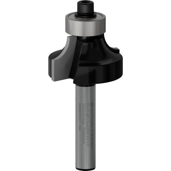 BOSCH PRO glodalo za zaobljavanje, R 1/4", prihvat 1/4" - Glodalo sa četvrt-krakom 6,35x25,4x54 (2608628421) Madras doo Beograd Madras doo Beograd