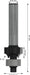 BOSCH PRO glodalo za zaobljavanje, R 1,6, prihvat 8 mm - Glodala za zaobljavanje Roundover (2608629681) Madras doo Beograd Madras doo Beograd