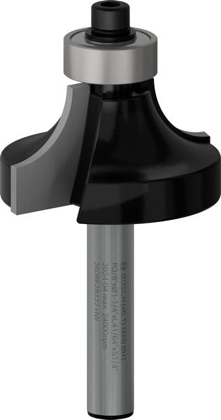 BOSCH PRO glodalo za zaobljavanje, R 3/8", prihvat 1/4" - Glodalo sa četvrt-krakom 6,35x31,8x57 (2608628422) Madras doo Beograd Madras doo Beograd