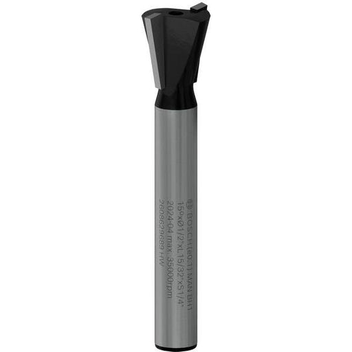 BOSCH PRO glodalo za zupčaste žlebove, 15°, prihvat 1/4″ - Glodalo za ivice Dovetail Bit (2608629689) Madras doo Beograd Madras doo Beograd