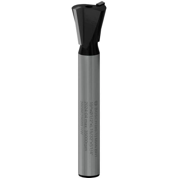 BOSCH PRO glodalo za zupčaste žlebove, 15°, prihvat 1/4″ - Glodalo za ivice Dovetail Bit (2608629689) Madras doo Beograd Madras doo Beograd