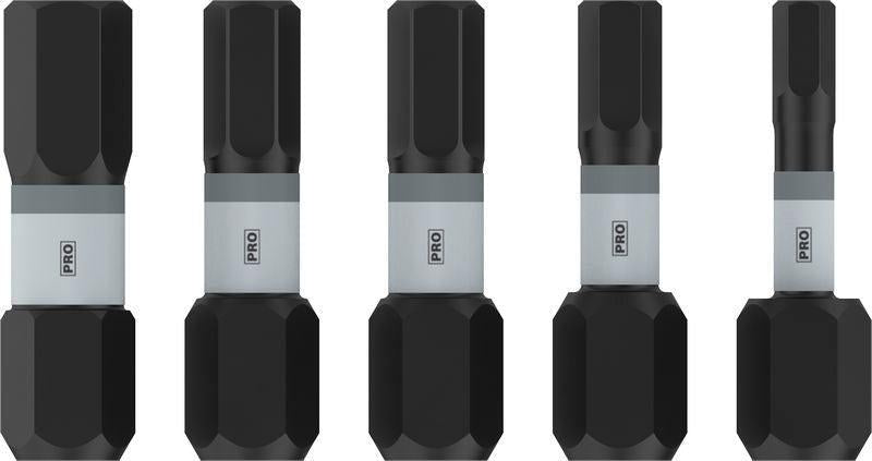 BOSCH PRO H Impact Bits, H3, H4, H5 (×2), H6, 25 mm, 5 kom. - Umetak uvrtača PRO H Impact Set (2608521U59) Madras doo Beograd Madras doo Beograd