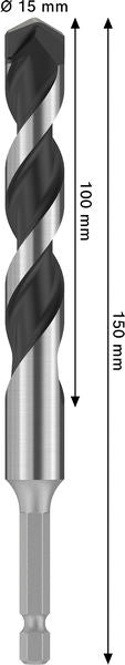 BOSCH PRO HEX-5 burgija, 15×100x150 mm - Burgija HEX-5 15x150 (2608707000) Power Tools BOSCH Madras doo Beograd
