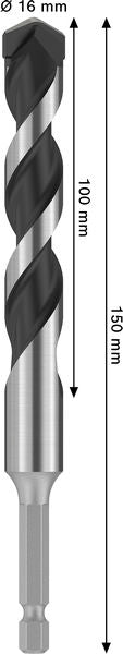 BOSCH PRO HEX-5 burgija, 16×100x150 mm - Burgija HEX-5 16x150 (2608707001) Power Tools BOSCH Madras doo Beograd