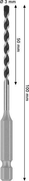 BOSCH PRO HEX-5 burgija, 3×50×100 mm - Burgija HEX-5 3x100 (2608706968) Madras doo Beograd Madras doo Beograd