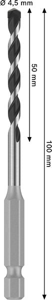 BOSCH PRO HEX-5 burgija, 4,5×50×100 mm - Burgija HEX-5 4.5x100 (2608706971) Power Tools BOSCH Madras doo Beograd