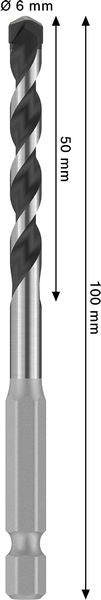BOSCH PRO HEX-5 burgija, 6×50×100 mm - Burgija HEX-5 6x100 (2608706976) Madras doo Beograd Madras doo Beograd