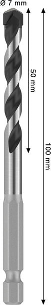 BOSCH PRO HEX-5 burgija, 7×50×100 mm - Burgija HEX-5 7x100 (2608706983) Power Tools BOSCH Madras doo Beograd