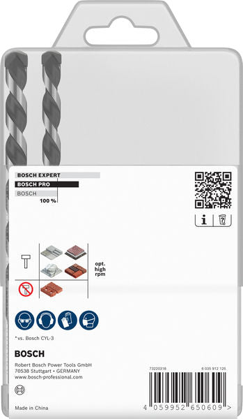 BOSCH PRO HEX-5 set burgija, 4×100, 5×100, 5×100, 6×100, 6×100, 8×150, 10x150 mm, 7 kom. - Burgija HEX-5 7pc Set 4-10 (2608707005) Power Tools BOSCH Madras doo Beograd