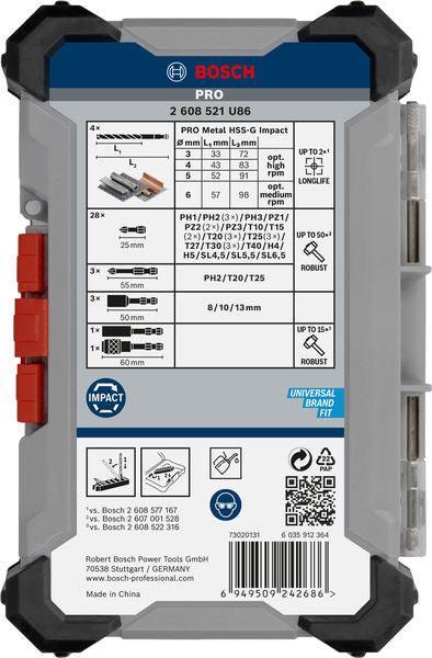 BOSCH PRO Impact Metal Set, 40 kom. - (2608521U86) Madras doo Beograd Madras doo Beograd