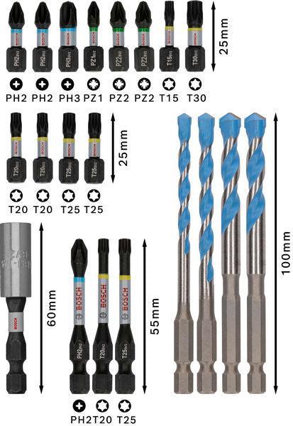 BOSCH PRO Impact Mixed Set, 20 kom. - (2608521U83) Madras doo Beograd Madras doo Beograd
