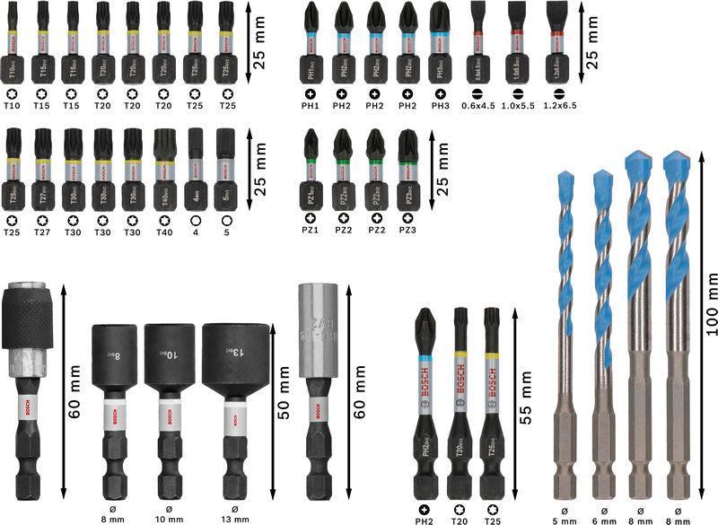 BOSCH PRO Impact Mixed Set, 40 kom. - (2608521U85) Madras doo Beograd Madras doo Beograd