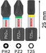 BOSCH PRO Impact set nastavaka za odvrtač, PH2 (×5), PZ2 (×5), T20 (×5), T25 (×5), T30 (×5), 25 mm, sa prozorčićem, 10×25 kom. - Komplet umetaka uvrtača PRO Impact Set (2608521U63) Madras doo Beograd Madras doo Beograd