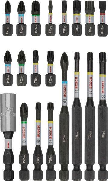 BOSCH PRO Impact set nastavaka za odvrtače, 20 kom. - Komplet umetaka uvrtača PRO Impact Set (2608521U74) Madras doo Beograd Madras doo Beograd