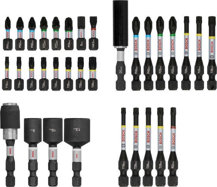 BOSCH PRO Impact set nastavaka za odvrtače, 33 kom. - Komplet umetaka uvrtača PRO Impact Set (2608521U76) Madras doo Beograd Madras doo Beograd