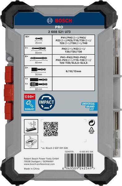BOSCH PRO Impact set nastavaka za odvrtače, 36 kom. - Komplet umetaka uvrtača PRO Impact Set (2608521U73) Madras doo Beograd Madras doo Beograd