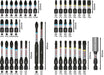BOSCH PRO Impact set nastavaka za odvrtače, 44 kom. - Komplet umetaka uvrtača PRO Impact Set (2608521U79) Madras doo Beograd Madras doo Beograd