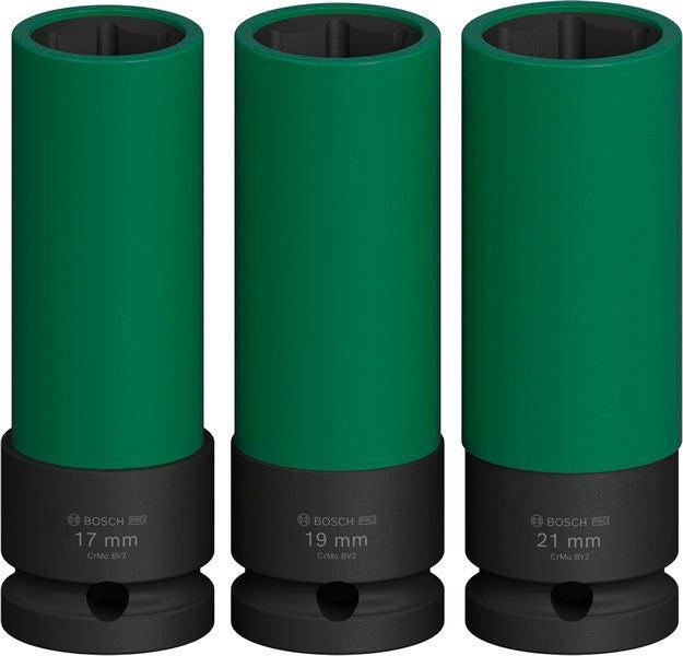 BOSCH PRO Impact set usadnih nastavaka, PET poklopci, 1/2", izuzetno duboki, 3 kom. - (2608003033) Power Tools BOSCH Madras doo Beograd