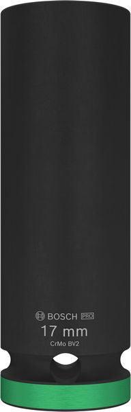 BOSCH PRO Impact Socket, 1/2", 17 mm, duboki - Spojka 1/2" 17mm L Socket (2608003049) Power Tools BOSCH Madras doo Beograd