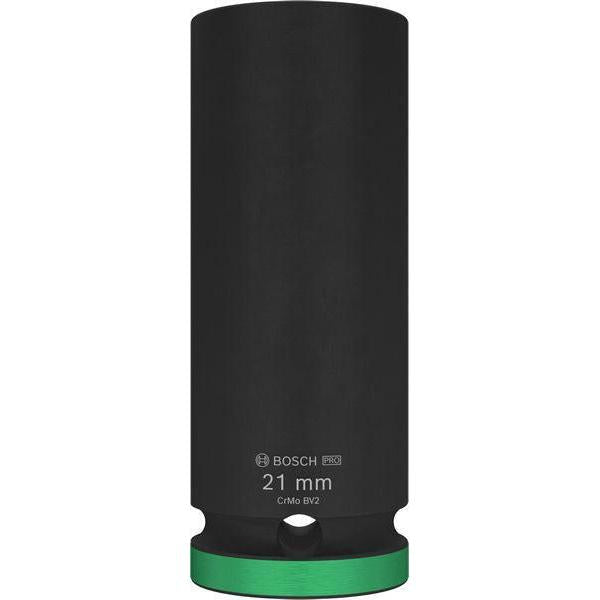 BOSCH PRO Impact Socket, 1/2", 21 mm, duboki - Spojka 1/2" 21mm L Socket (2608003052) Power Tools BOSCH Madras doo Beograd