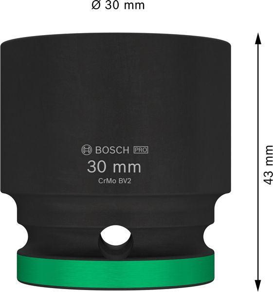 BOSCH PRO Impact Socket, 1/2", 30 mm, standardni - Spojka 1/2" 30mm S Socket (2608003057) Power Tools BOSCH Madras doo Beograd