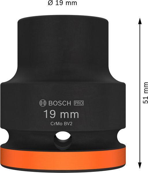 BOSCH PRO Impact Socket, 3/4", 19 mm, standardni - Spojka 3/4" 19mm S Socket (2608003058) Power Tools BOSCH Madras doo Beograd