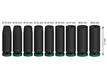 BOSCH PRO Impact Socket Set, 1/2", duboki, 9 delova - (2608003039) Power Tools BOSCH Madras doo Beograd