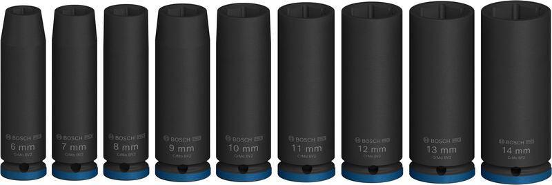 BOSCH PRO Impact Socket Set, 1/4", duboki, 9 delova - (2608003035) Power Tools BOSCH Madras doo Beograd