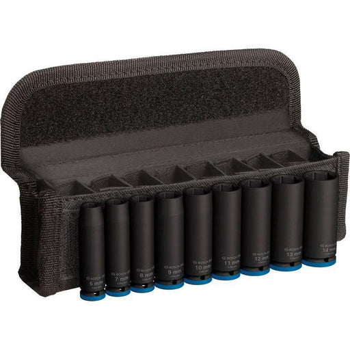 BOSCH PRO Impact Socket Set, 1/4", duboki, 9 delova - (2608003035) Power Tools BOSCH Madras doo Beograd