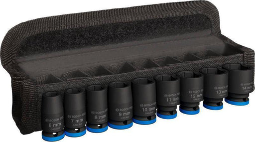 BOSCH PRO Impact Socket Set, 1/4", standardni, 9 delova - (2608003034) Power Tools BOSCH Madras doo Beograd