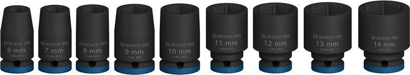 BOSCH PRO Impact Socket Set, 1/4", standardni, 9 delova - (2608003034) Power Tools BOSCH Madras doo Beograd
