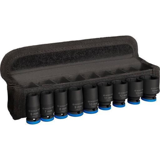BOSCH PRO Impact Socket Set, 1/4", standardni, 9 delova - (2608003034) Power Tools BOSCH Madras doo Beograd