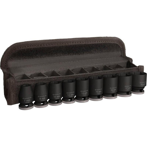 BOSCH PRO Impact Socket Set, 3/8", standardni, 9 delova - (2608003036) Power Tools BOSCH Madras doo Beograd