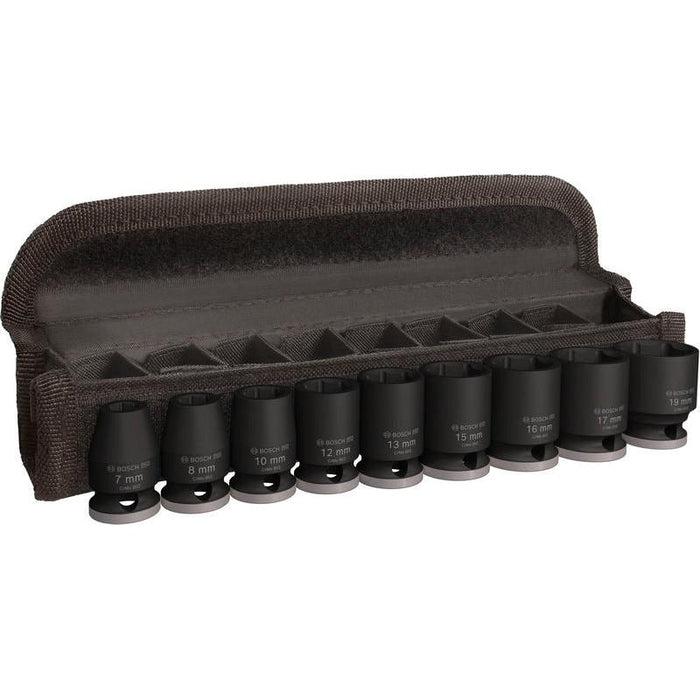 BOSCH PRO Impact Socket Set, 3/8", standardni, 9 delova - (2608003036) Power Tools BOSCH Madras doo Beograd