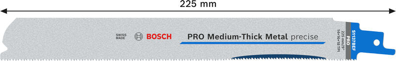 BOSCH PRO Medium-Thick Metal precise S1137BEF list testere, 1,1×25×225 mm, 25 kom. - List sablja testere RBP- 25ER S 1137 BEF (2608658995) Madras doo Beograd Madras doo Beograd