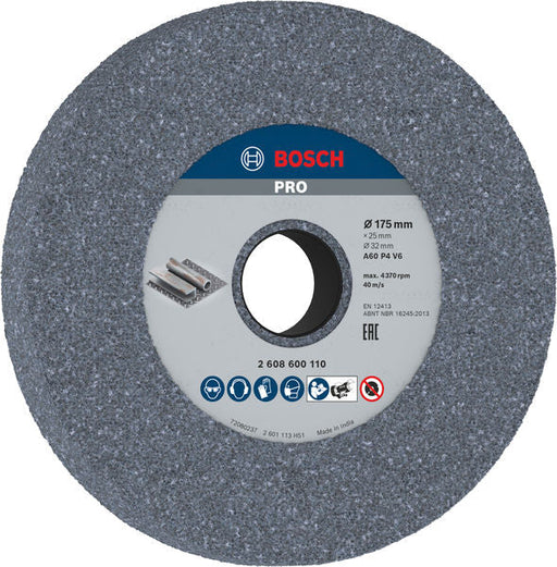 BOSCH PRO Metal brusno tocilo, 175×25×32 mm, G60 - Br.ploča za dvostranu brusilicu175,32,60 (2608600110) Power Tools BOSCH Madras doo Beograd