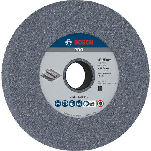 BOSCH PRO Metal brusno tocilo, 175×25×32 mm, G60 - Br.ploča za dvostranu brusilicu175,32,60 (2608600110) Power Tools BOSCH Madras doo Beograd