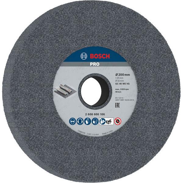 BOSCH PRO Metal brusno tocilo, 200×25×32 mm, G46 - Br.ploča za dvostranu brusilicu200,32,46 (2608600106) Power Tools BOSCH Madras doo Beograd