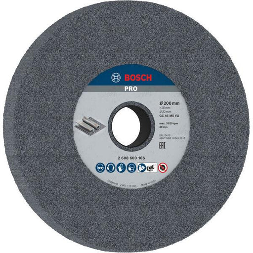 BOSCH PRO Metal brusno tocilo, 200×25×32 mm, G46 - Br.ploča za dvostranu brusilicu200,32,46 (2608600106) Power Tools BOSCH Madras doo Beograd