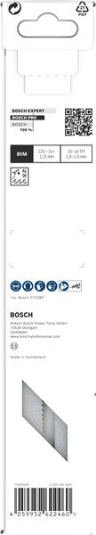 BOSCH PRO Metal Demolition S1125VF list testere, 1,25×19×225 mm, 2 kom. - List sablja testere RBP- 2ER S 1125 VF (2608659001) Madras doo Beograd Madras doo Beograd