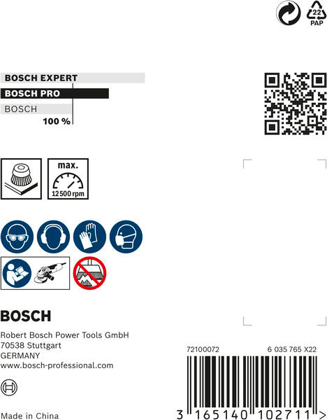 BOSCH PRO Metal heavy lončasta četka, 75×0,5 mm, sa navojem - (2608622063) Madras doo Beograd Madras doo Beograd