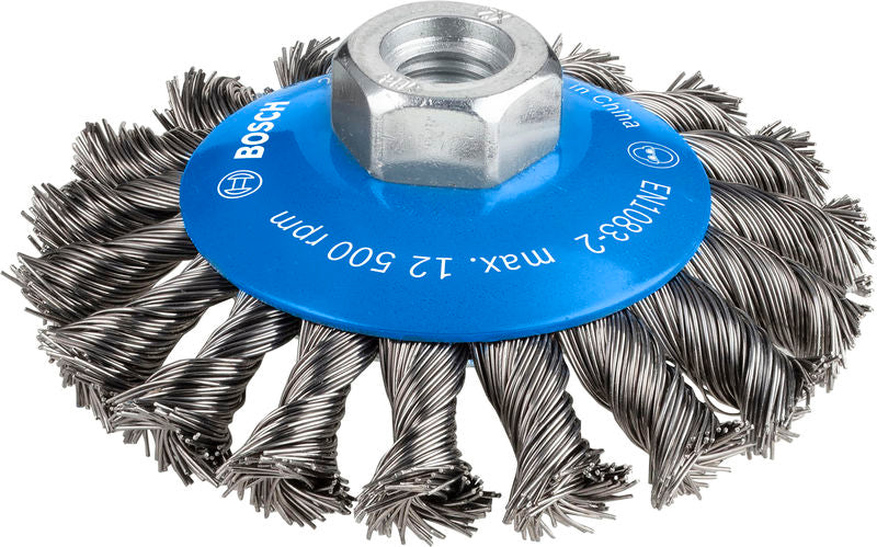 BOSCH PRO Metal heavy oborena četka, 100×0,5 mm, sa navojem - M14 Konus.četka,pletena žica100mm,0,5,12 (2608622011) Madras doo Beograd Madras doo Beograd