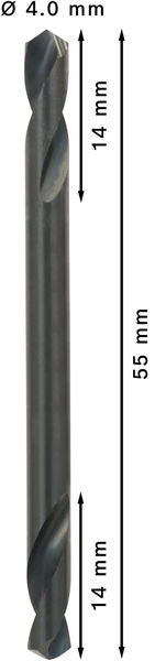 BOSCH PRO Metal HSS-G dvostrana spiralna burgija, 4×14×55 mm, 10 kom. - Dvostrana burgija HSS-G 4 x 14 x 55 mm (2608597588) Power Tools BOSCH Madras doo Beograd