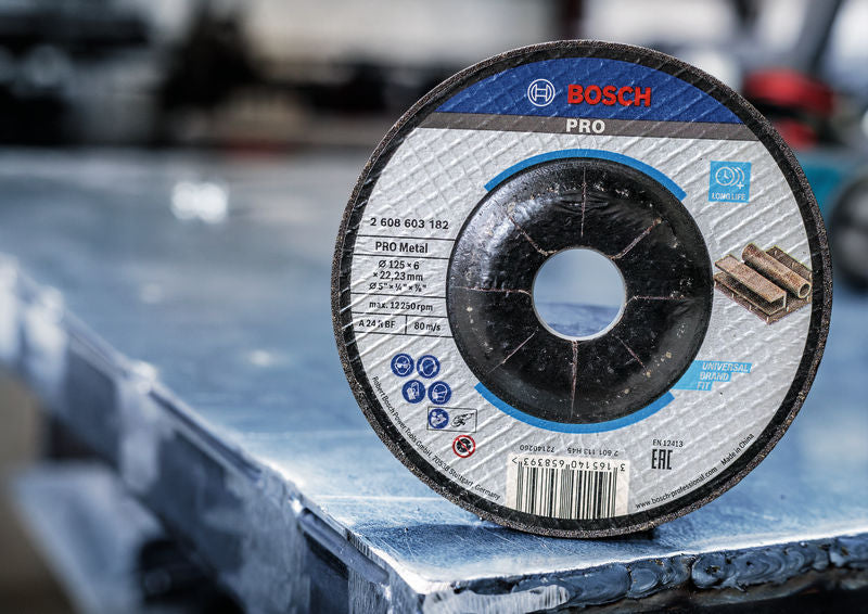 BOSCH PRO Metal lepljeni brusni disk, 150×6×22,23 mm - Brusna ploča izvijena 150x6 mm SfMetal (2608619777) Madras doo Beograd Madras doo Beograd