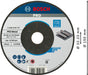 BOSCH PRO Metal lepljeni brusni disk, 150×6×22,23 mm - Brusna ploča izvijena 150x6 mm SfMetal (2608619777) Madras doo Beograd Madras doo Beograd