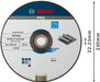 BOSCH PRO Metal lepljeni brusni disk, 230×8×22,23 mm - Brus.ploča ispupčena-metal A30T BF,230x8 (2608600386) Power Tools BOSCH Madras doo Beograd
