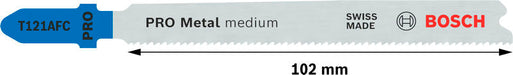 BOSCH PRO Metal medium T121AFC list ubodne testere, 92 mm, 5 kom. - Set listova testere RBP - 5ER T 121 AFC (2608655106) Madras doo Beograd Madras doo Beograd