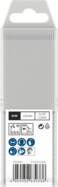 BOSCH PRO Metal Pipes and Profiles T321AF list ubodne testere, 132 mm, 25 kom. - Set listova testere RBP - 25ER T 321 AF (2608655126) Madras doo Beograd Madras doo Beograd