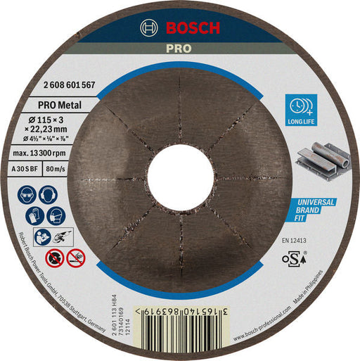 BOSCH PRO Metal rezna ploča, 115×3×22,23 mm - (2608601567) Power Tools BOSCH Madras doo Beograd